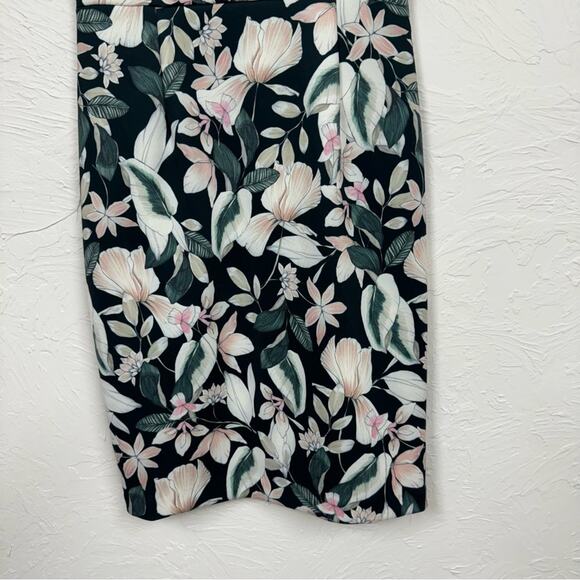 Alexia Admor Green Floral Cap Sleeve Sheath Dress Mini Womens S Spring Luxury - Picture 3 of 12